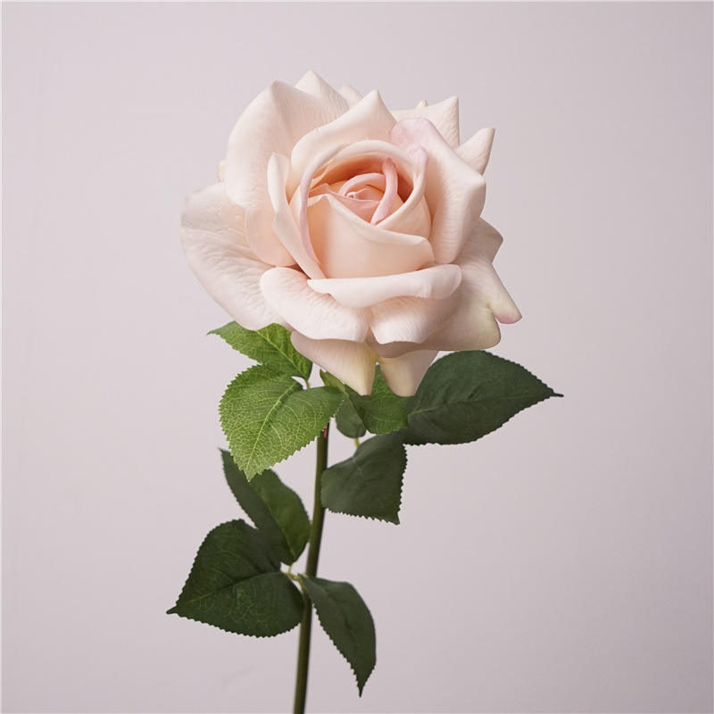 High Quality Real Touch Artificial Flowers Rose Dusty Pink Coffee ...