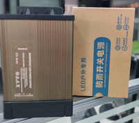 Alimentation LED extérieure 12V 300W, pilote de lumière linéaire publicitaire étanche à la pluie, tensions d'entrée multiples (240v 220v 230v 200v)