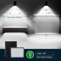KCD-Lampe d'inondation solaire de haute qualité rechargeable IP65 de 8000 lumens pour le jardin, 30W, 50W, 100W, 150W, 200W