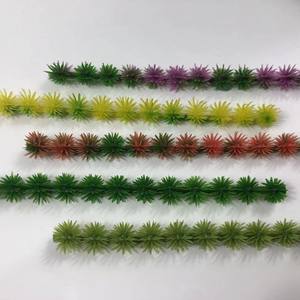 विला माइक्रोलैंडस्केप के लिए मिनी प्लास्टिक फूल झाड़ी स्ट्रिप्स 3 डी मॉडल डिजाइन समाधान - Product Image 3