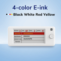 MinewTag STag29AB Dual-Color (Hitam/Putih) E-Ink PTL Pick Light NFC LED Light Smart Electronic Shelf Labels API BLE EAS Systems