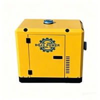 Générateur Diesel Silencieux 6/7/8KW 50/60Hz 12V Conception Fermée 220/380V Monophasé ATS AVR Unité Portable Maison Yacht Croisière Silencieux
