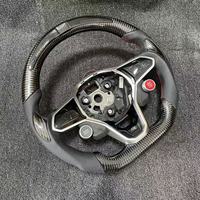 Volant en fibre de carbone avec LED compatible avec VW MK8 Touareg Variant GTD MK7 MK6 CC Jetta Golf GTI GTE R Polo Tiguan Passat Scirocco