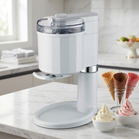 Machine à glace et yaourt glacé électrique entièrement automatique pour la maison, mini-machine à fruits pour enfants, pour faire soi-même des glaces et sorbets maison