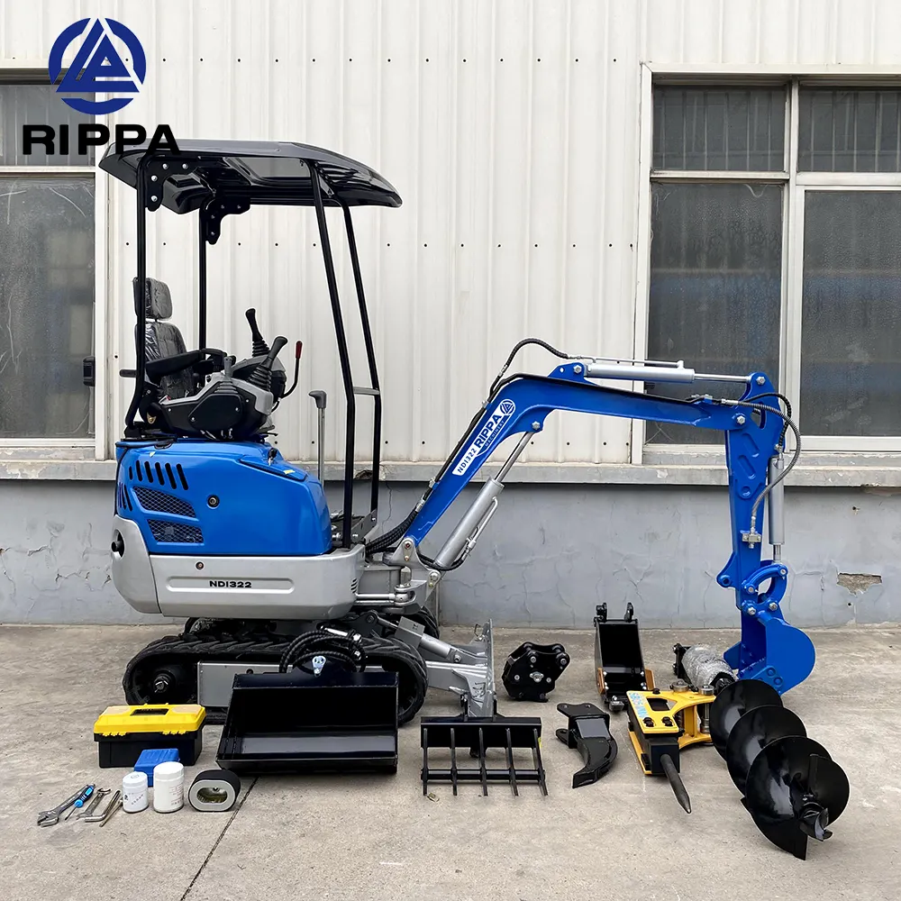 Rippa Machine Ndi322 Boerderij Mini Digger Crawler Digger Minigraafmachine Epa Motor Graafmachine