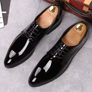 Fashion Wholesale Business Dress Shoes <b>Men</b> Casual Comfortable Handmade Pure Cowhide Breathable Waterproof Arch Support China - Product Image 4