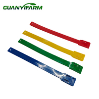 Grosir Tali Kaki Sapi PE Warna-warni 37.5*4cm yang Dapat Disesuaikan, Cincin Kuku, Sabuk Leher Domba Kambing Baru