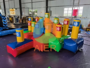 Nouveauté : Jeu de lancer d'anneaux gonflables pour l'extérieur, Hoopla gonflable pour les entreprises de location - Product Image 2