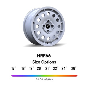 Jantes en alliage de rechange 16 pouces 4x108 16x7.0J blanc brillant style rallye rétro pour berlines compactes, jantes de tuning de course - Product Image 4