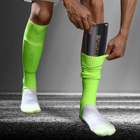 Antidérapant Long Tube Bas Vélo Cyclisme Courir Football Compression Sports de plein air Gym Chaussette