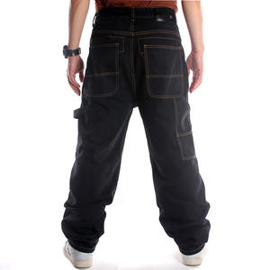 Jeans ample vintage en denim pour hommes, style hip-hop, boutique de skateboard et de danse de rue de la côte ouest des États-Unis - Product Image 2