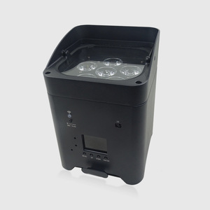 12 projecteurs <span class=keywords><strong>LED</strong></span> sans fil sur batterie 6x18W RGBWAUV pour scène, DJ et mariage, avec étui - Product Image 4