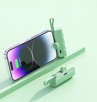 Mini banco de energía portátil con cable incorporado 5000mAh Capacidad total real Logotipo personalizado gratuito Entrega rápida