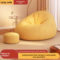 Moderne modulaire eenpersoons zitzak relaxfauteuil kussen voor woonkamer slaapkamer klein appartement stoffen bekleding