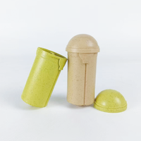 Récipient en plastique torsadé de matériau de paille de blé rechargeable de 30ml bouteille baril intérieur contenants de bâton déodorant