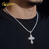 Nouveau design de pendentifs et breloques en diamant de laboratoire, style Hip Hop, en argent 925, entièrement sertis de pierres, motif Arbre de Vie pour homme
