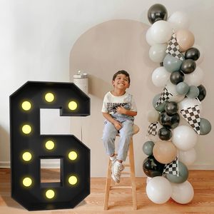 Letrero de Espuma con el Número 1 Iluminado, 4 Pies, Kit de Bricolaje Precortado para Decoraciones de Primer Cumpleaños, <span class=keywords><strong>Año</strong></span> <span class=keywords><strong>Nuevo</strong></span> y Aniversario - Product Image 2