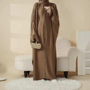 Sharut 2025 all'ingrosso abbigliamento islamico personalizzato moda <span class=keywords><strong>pipistrello</strong></span> manica lunga <span class=keywords><strong>con</strong></span> lo stesso foulard donna <span class=keywords><strong>abito</strong></span> musulmano Abaya - Product Image 4