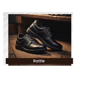 Zapatos de seguridad de cuero genuino para hombre, estilo premium, diseño con cordones, suela resistente, ajuste cómodo, uso diario, trabajo industrial - Product Image 3