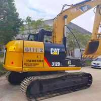 Excavatrice sur chenilles Caterpillar CAT 312D d'occasion de haute qualité, d'origine japonaise, hydraulique, 12 tonnes