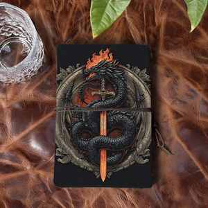 A6 Cuaderno hermoso hecho a mano Maravilloso regalo de Acción de Gracias para <span class=keywords><strong>abuelos</strong></span> Adecuado para la recolección de historias con Dragon Sword - Product Image 3
