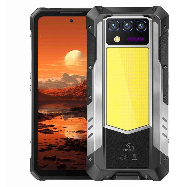 Oukitel WP100 Laser Rangefinder Rugged Phone 12GB+512GB Android 14 MediaTek Dimensity 7300 Octa Core NFC OTG 5G Smartphone