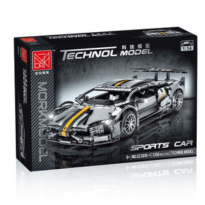 Mork 023015-1 Lambor Bat <span class=keywords><strong>Auto</strong></span> da Corsa 1:14, Modellino <span class=keywords><strong>Auto</strong></span> Giocattolo DIY, Veicolo Tecnologico, Blocchi da Costruzione per Bambini - Product Image 5