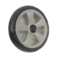 Roue en mousse EVA de 9 pouces avec moyeu en plastique et fixation rapide, capacité de charge de 45-50 kg, alésage de 8 mm pour chariot à main de magasin