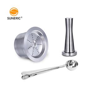 Herbruikbare Roestvrij Staal <span class=keywords><strong>Tchibo</strong></span> Capsule Peulen Set Hervulbare Caffitaly Koffie <span class=keywords><strong>Capsules</strong></span> Met Borstel Lepel Sabotage - Product Image 1