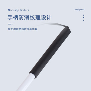 Bastón Blanco Plegable de Cuatro Secciones, Antideslizante, Engrosado, Compacto, Reflectante, de Aleación de Aluminio, para Exteriores, Bastón Guía para Personas Ciegas - Product Image 3