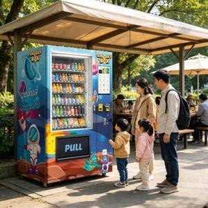 ตู้จำหน่ายสินค้าอัตโนมัติอัจฉริยะ 24 ชั่วโมง สำหรับขายขนมและเครื่องดื่มโดยไม่ต้องมีการแทรกแซงจากมนุษย์ - Product Image 1