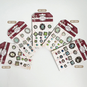 Scrapbooking chỉnh trang Fancy Shape kim loại quyến rũ/brads - Product Image 1