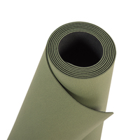 Tapis de yoga en caoutchouc et cuir PU givré, antidérapant, écologique, violet, personnalisé, mat, absorbant les chocs, nouvelle conception, largeur 80 cm