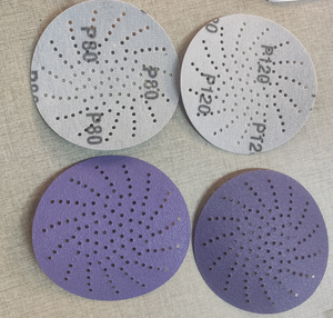 Kertas pasir bundar cakram pengamplasan ungu abrasif dan <span class=keywords><strong>Loop</strong></span> 5 inci - Product Image 6