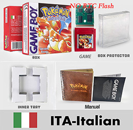 USA NOE ITA ESP FRA Version RTC <b>NO</b> RTC Flash Cart POKE Gold Red Blue Silver Crystal Yellow Set Box Manual <b>Game</b> Plastic Wired - Product Image 4