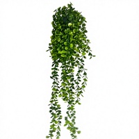 Plantes suspendues artificielles, feuilles d'eucalyptus Mandala, guirlande de haute qualité, bande suspendue en céramique pour décoration intérieure et extérieure