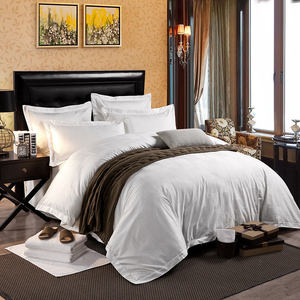 Custom 4pcs <strong>king</strong> Size 100% Cotton Pure <strong>White</strong> <strong>Duvet</strong> Cover Hotel Bedding Cotton Sheet <strong>Sets</strong> - Product Image 6