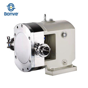 Pompe industrielle à lobes rotatifs 2.2KW pour aliments avec protections de sécurité pour le chocolat, le sirop et les pâtes - Product Image 3