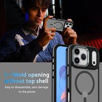 Coque de téléphone magnétique de luxe antichoc transparente mate en TPU souple et PC rigide pour iPhone 17 Pro Max 16 Pro 15 Plus 14 13 12 11