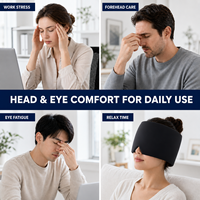 Bandeau réutilisable pour thérapie chaude et froide, soulagement des migraines, bonnet en gel pour les maux de tête, soulagement du stress, relaxation, utilisation à domicile et en voyage