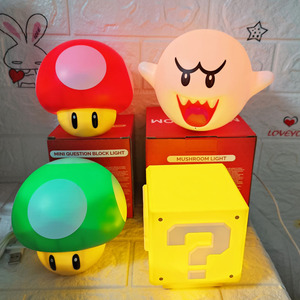 BAHE 2026 Nouvelle Lampe de Nuit 3D HFBH Cartoon Bros <span class=keywords><strong>Question</strong></span> LED Tactile avec Télécommande Carrée Blanche Rouge en Plastique pour Cadeau - Product Image 3