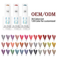 Unigel Mirror Platinum Glitter Metallic Eco-Friendly Fast Drying 2 1 UV LED Soak Nail Gel Polish Salon Wholesale Set HEMA Free