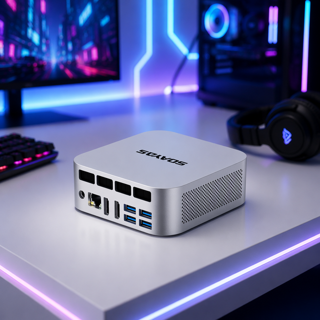 OEM ODM Ryzen 7 8745HS Mini PC 32GB DDR5 1TB SSD RGB Gaming Desktop USB4 WiFi 6 New 3-Year Warranty Factory Price