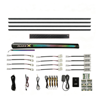 Kit d'éclairage d'ambiance intérieur de voiture 12V Glefon 64 couleurs avec contrôle par application pour Toyota Mark X 2005-2017, Lampe d'ambiance Plug and Play