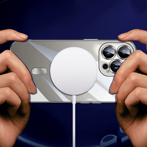 เคสใส TPU หรูหรา ป้องกันแม่เหล็ก รองรับการชาร์จไร้สาย ชุบเคลือบ ใช้ได้กับ <span class=keywords><strong>iPhone</strong></span> ทุกรุ่น - Product Image 6