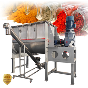 プロのミキシングブレンダーマシンステンレス鋼水平高精度大量水平リボンミキサー - Product Image 1