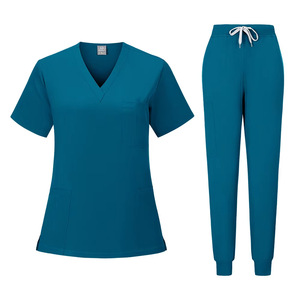 Unisex Quick Dry <b>Scrub</b> <b>Set</b> Moisture Wicking Split Uniform Hospital Medical Workwear S XXL - Product Image 5
