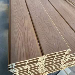 Revêtement mural imperméable effet 3D en bois, panneau mural extérieur, revêtement mural en bois extérieur, planches WPC - Product Image 1