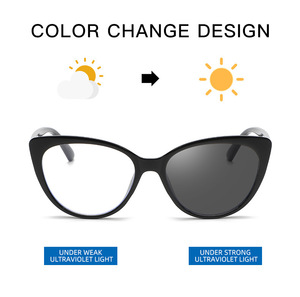 Kacamata Komputer Anti Radiasi Cahaya Biru Bingkai Plastik Berkualitas Tinggi Pria Wanita Kacamata Photochromic Fashion Mewah - Product Image 4