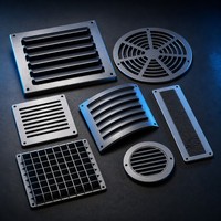 Grilles de ventilation découpées au laser sur mesure, panneaux en acier galvanisé, tôles d'aluminium, service de découpe laser